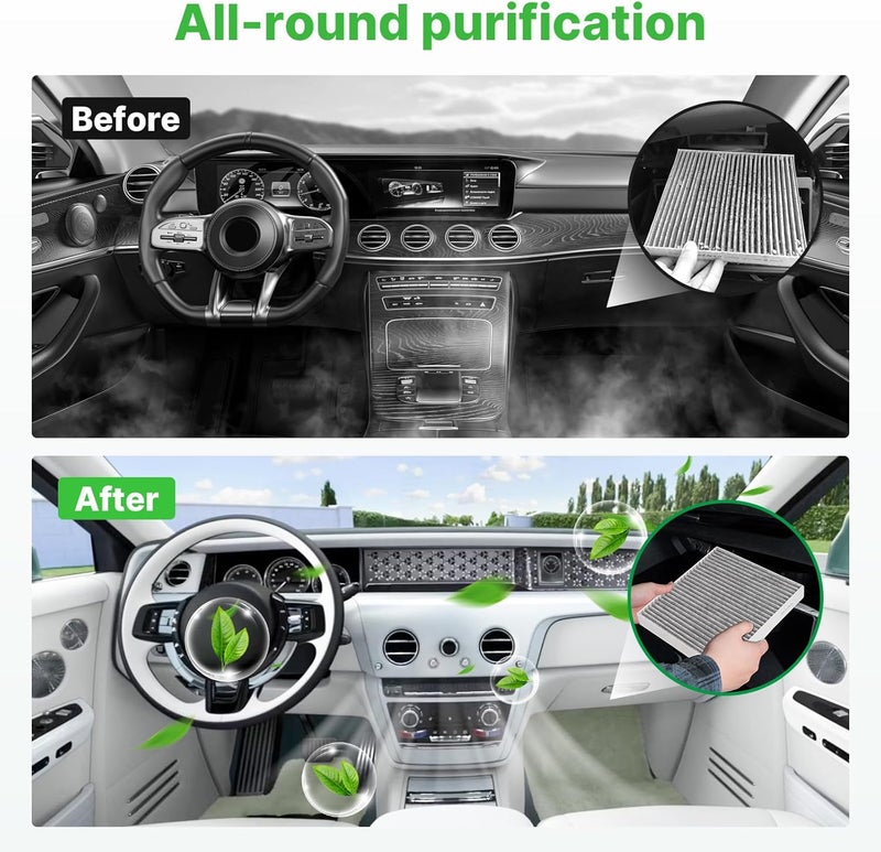 RVgolf Engine+Cabin Air Filters Fit 2020 2021 2022 2023 2024 2025 2026 Hyundai Palisade 3.8L Gas Engine Air Filter Replacement AC Filter Automotive Accessories CA11943 97133-S8000 HAC-46207LB - Image 4